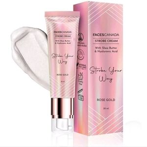 FacesCanada Strobe Cream Rose Gold With Shea Butter And Hyaluronic Acid 30ml
